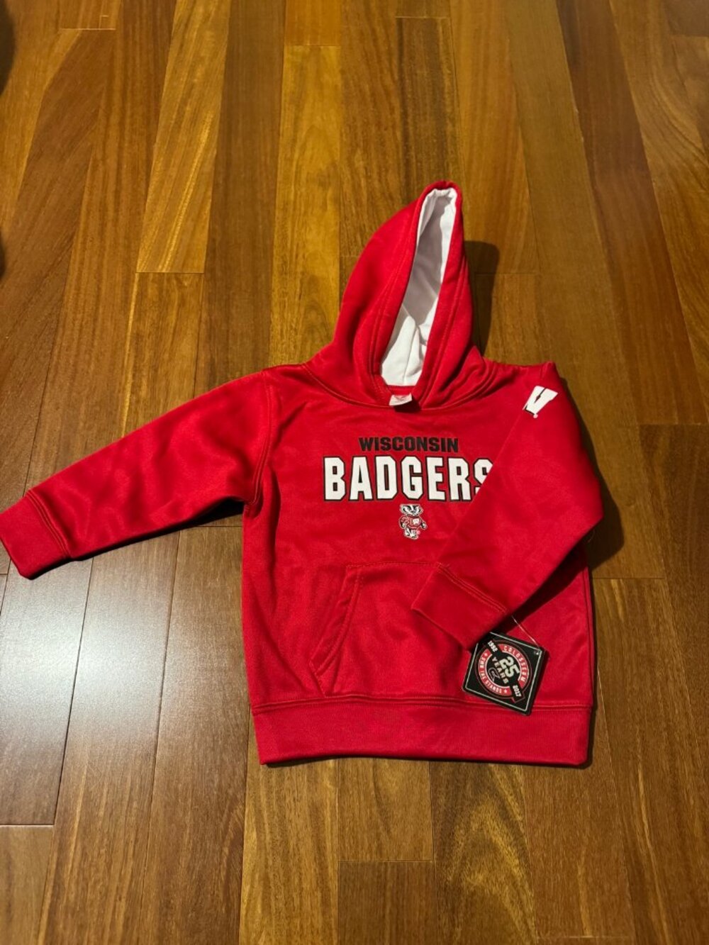 NWT Colosseum Wisconsin Badgers Kids Pullover Hoodie - Size 4